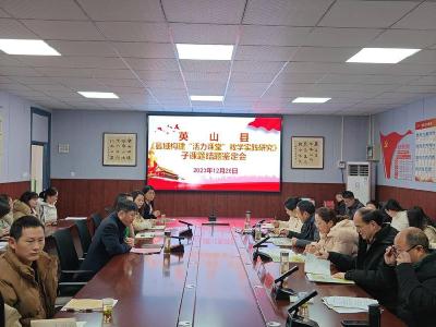 英山县教科院举行“活力课堂”子课题结题鉴定会