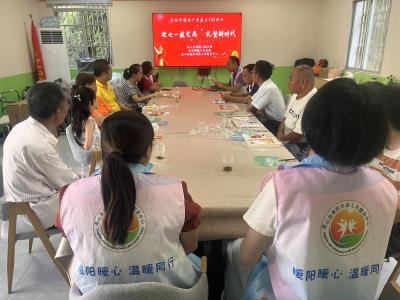 县残联开展“迎七一”五谷画手工制作活动