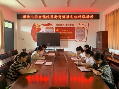【教育之窗】城西小学金铺校区开展新岗教师展示课活动