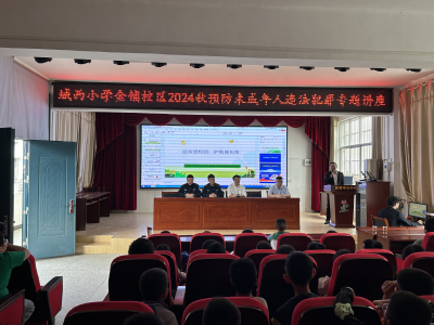 【教育之窗】城西小学金铺校区开展法治教育讲座