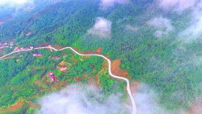 【爱我三河·行摄英山】英山梅沙线：路畅景美 绘就和美乡村新画卷