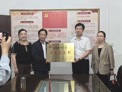 英山县民政局老干支部创建省级“六好”示范党支部获授牌