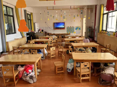 【教育之窗】县第三幼儿园雷家店园区开展5.12防灾演练活动