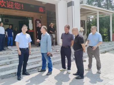 县领导督办大别山世界地质公园英山园区再评估工作