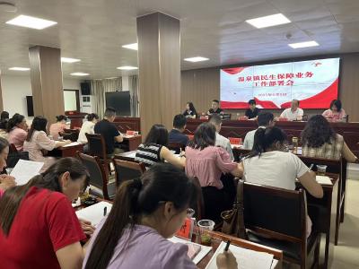 温泉镇召开民生保障业务工作部署会