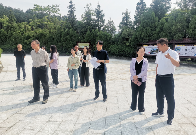 市自然资源和城乡建设局到英山开展世界地质公园再评估演练