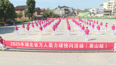 2025年湖北省万人柔力球快闪活动（英山站）举行