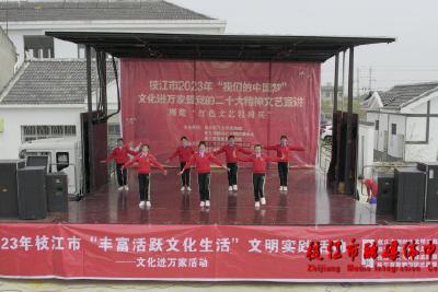 枝江：送戏下乡暖民心 文化唱进心田里
