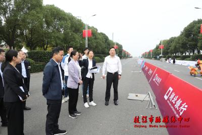 余峰调研2023守望长江超级马拉松（湖北·枝江）筹备工作
