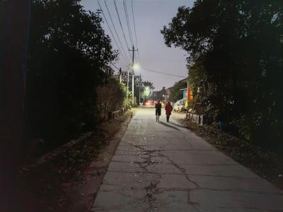 安福寺镇：路灯安装暖民心 照亮乡村振兴路