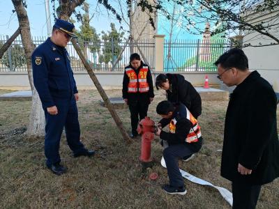 枝江消防检查指导高速公路收费站消防安全