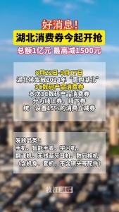 2024年“惠购湖北”3C数码产品消费券今起开抢！