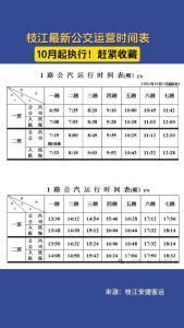 转发收藏！枝江最新公交运营时间表来了