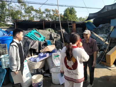 安福寺社区开展废品收购站安全排查