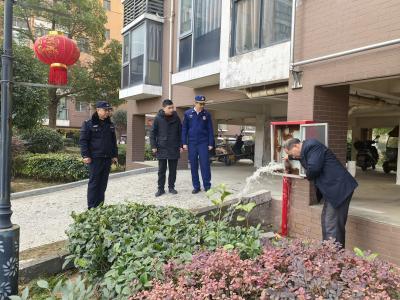 枝江消防开展居民住宅小区“消防进家 平安过冬”专项检查