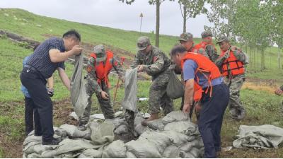 七星台镇：民兵冲锋在前 筑牢防汛“安全堤”