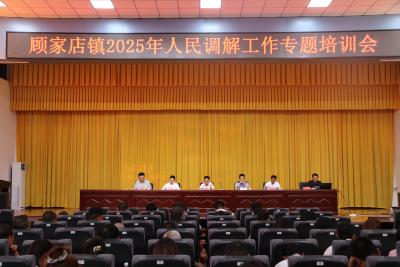 “精研‘法理情’ 巧解‘千千结’” ——顾家店镇举办2025年人民调解专题培训