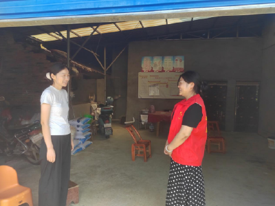 邹家冲村网格员雨后入户 筑牢防溺水“安全网”