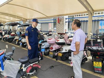 枝江消防持续开展电动自行车安全隐患排查整治行动