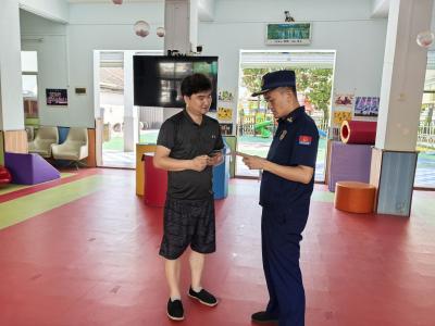 枝江消防检查民办幼儿园暑期托管消防安全