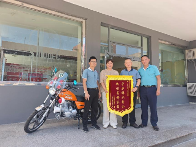 枝江市自然资源和规划局赠车助力 秦家塝村森林防火添 “铁骑”