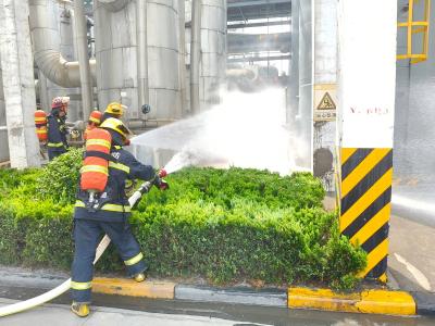 枝江消防持续开展化工企业驻厂轮训工作