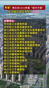 有编！枝江市2026年度“招才兴业”计划引进优秀人才90人！