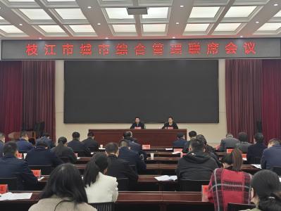 枝江市城市综合管理工作联席会议召开
