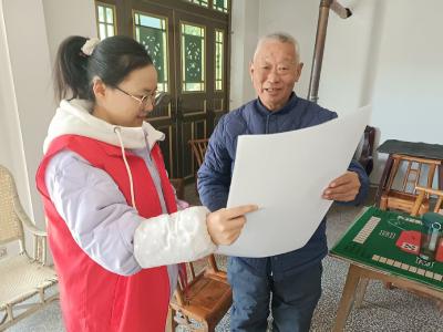 顾家店社区：年画送上门 情暖退役军人
