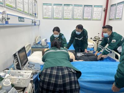 顾家店镇卫生院开展脑卒中急救演练 全程模拟“真人真通”