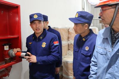 枝江消防深入辖区重点单位开展“防消联勤”工作