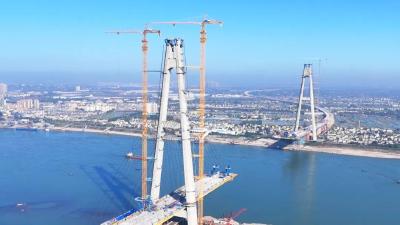 枝江长江大桥建设有新进展！