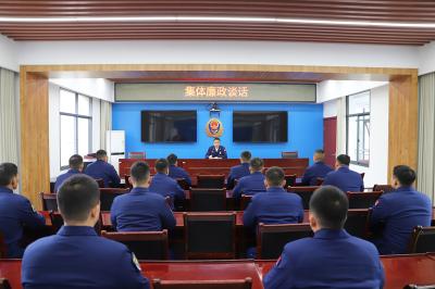 枝江消防组织开展节前廉政谈话