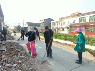 百里洲镇联丰村：同扫乡村路 共筑新风貌