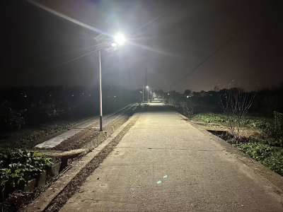 顾家店镇罗家河村：村民让地筑坦途 路灯点亮惠民心