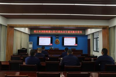 枝江市消防救援局开展行政执法“云宣讲”专题培训