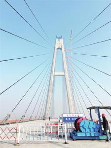 枝江长江大桥冲刺4月合龙