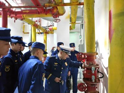 枝江消防常态化开展“防消联勤”跟班见学活动