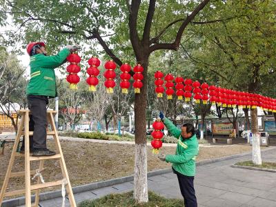 年味渐浓！市住建局紧锣密鼓扮靓城市迎新春
