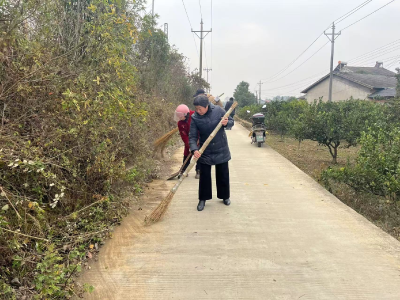 安福寺镇胡家嘴村：全员行动大扫除 干干净净迎新年