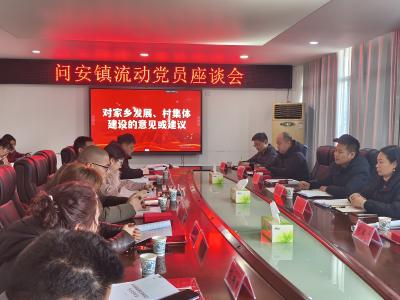 问安镇召开流动党员座谈会
