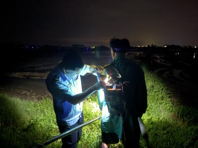 问安镇开展夜间电捕鱼专项执法行动