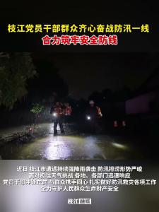 ​枝江党员干部群众齐心奋战防汛一线，合力筑牢安全防线！