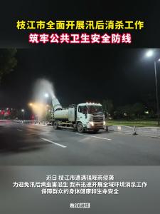 ​枝江市全面开展汛后消杀工作，筑牢公共卫生安全防线！