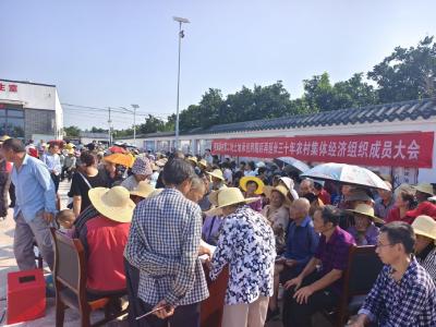 顾家店镇蔡家溪村召开集体经济组织成员大会 推进土地延包工作落地见效