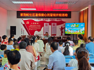 安福寺镇紫荆岭社区暑假爱心托管班正式开班