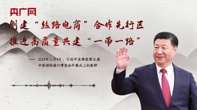【每日一习话】创建“丝路电商”合作先行区 推进高质量共建“一带一路”