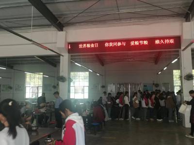 徐寨中学开展“世界粮食日”宣传周活动