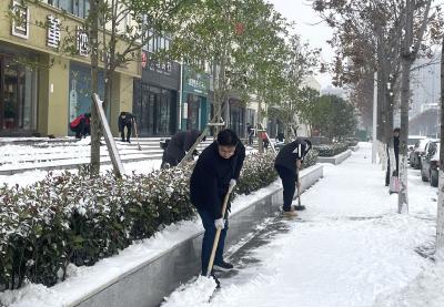 市国投集团扫雪除冰在行动