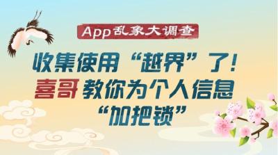 App乱象大调查 | 收集使用“越界”了！“喜哥”教你为个人信息“加把锁”